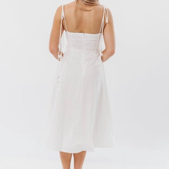 NWT EB Luxe White Midi Dress- XL - Picture 7 of 8